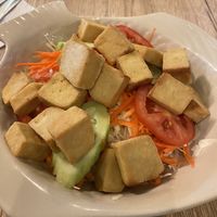 Tofu salad, didnt like it.  at Dow Vegan Restaurant in Koh Phi Phi