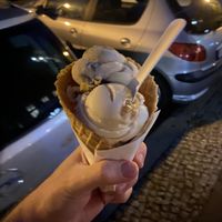 Peanut, pistachio and macadamia   at Tribeca Ice Cream in Berlin