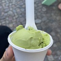 Green tea matcha  at Tribeca Ice Cream in Berlin