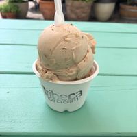 Hazelnut ice cream  at Tribeca Ice Cream in Berlin