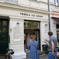 From the outside at Tribeca Ice Cream in Berlin