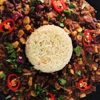 Vegan delicious chili  at Mundano Baleal in Ferrel