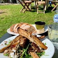 Delicious salad with vegan feta   at De Zeeuwse Hemel in Zierikzee