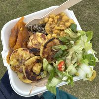 Chickpea curry bowl (hidden pancakes)  at OSU Coconuts in London