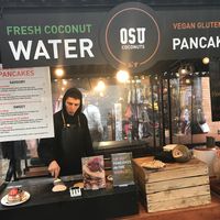 Osucoconut stall pancakes stall  at OSU Coconuts in London