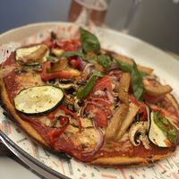 vegan gf muchos verduras at Pizzeria La Faina in Malaga