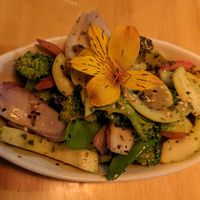 Side of vegetables at Chia Vegan Restaurant in Cusco