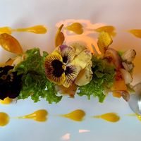 Vegan mini-ceviche  at Chia Vegan Restaurant in Cusco