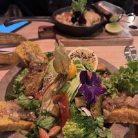 Chia salad + pad Thai   at Chia Vegan Restaurant in Cusco