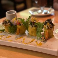 Ceviche Mini Causa at Chia Vegan Restaurant in Cusco