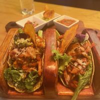 Vegan mixes tacos   at Chia Vegan Restaurant in Cusco