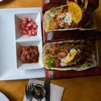 Vegan tacos - so good! at Chia Vegan Restaurant in Cusco