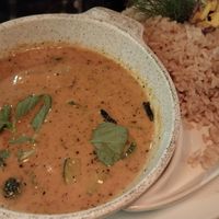 Massaman curry at Chia Vegan Restaurant in Cusco