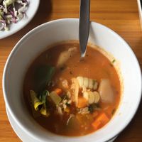Veggie soup  at Chia Vegan Restaurant in Cusco