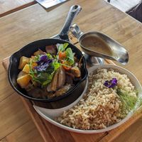 🤤Lomo Salteado, the seitan is incredible at Chia Vegan Restaurant in Cusco