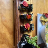 Andean sushi   at Chia Vegan Restaurant in Cusco