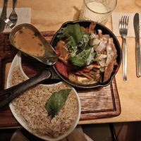 Salteado de seitan at Chia Vegan Restaurant in Cusco