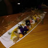 Pretty coconut dessert at Chia Vegan Restaurant in Cusco