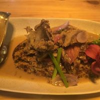 Andean tacu tacu at Chia Vegan Restaurant in Cusco