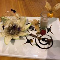 Avocado Mousse Pie at Chia Vegan Restaurant in Cusco