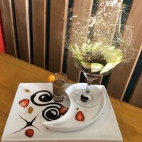 banana cocoa ice  at Chia Vegan Restaurant in Cusco