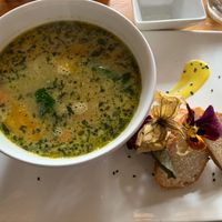 Quinoa soup  at Chia Vegan Restaurant in Cusco