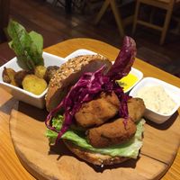 Falafel sandwich  at Chia Vegan Restaurant in Cusco