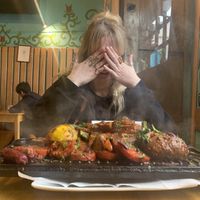 The HUGE grill  at Chia Vegan Restaurant in Cusco