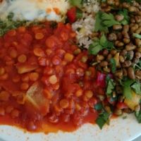 veggie plate at Seerose in Berlin