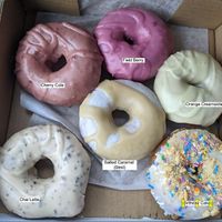 Salted Caramel was the best! at Frickin' Delights Donuts in Devon