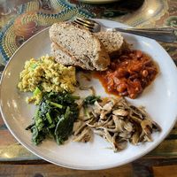 Vegan breakfast  at BIA Cafe in Kathmandu