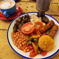 Vegan royale at The Koffee Pot in Manchester