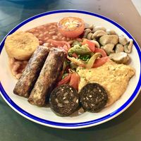 The vegan breakfast   at The Koffee Pot in Manchester