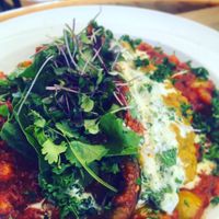 Vegan Shakshuka breakfast/lunch  at Something Good Roadhouse in Summerstrand