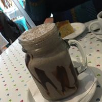 Oreo and mint chocolate soya milkshake  at The Origami Cafe & Gift Shop in Alnwick
