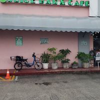 On the corner of 15 Terrace at Apple a Day Store & Cafe in Miami Beach