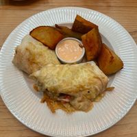 Vegetarian wrap  at Culture Club Strudla in Podgorica