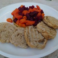 Hummus cold starter 🤤 at Culture Club Strudla in Podgorica