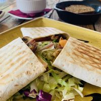 Vegan tortilla  at Culture Club Strudla in Podgorica