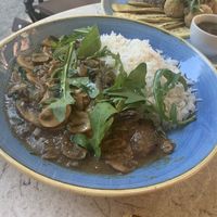 Vegan goulash (daily special) at Culture Club Strudla in Podgorica