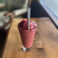 Mixed berry smoothie at Portershed in Christchurch