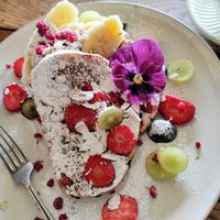 Vegan french toast! at Portershed in Christchurch