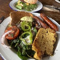 Big breakfast and a breakfast burger  at Portershed in Christchurch