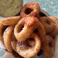 Onion rings  at Portershed in Christchurch