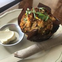 Savoury muffin  at Portershed in Christchurch