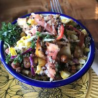 Roasted veggie and quinoa salad at Portershed in Christchurch