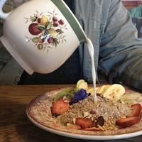 Granola with Coconut Milk  at Portershed in Christchurch