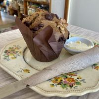 Banana muffin  at Portershed in Christchurch