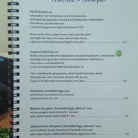 Breakfast Menu at Landtmann's Jausen Station in Vienna