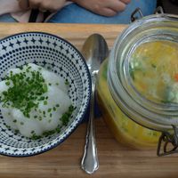 Curry with lentils at Landtmann's Jausen Station in Vienna